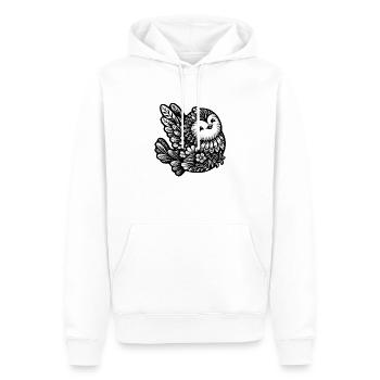 Florale Singvogelkunst - Männer Premium Bio Hoodie - Weiß - Vorne - Nico (187cm)