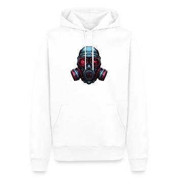 Gasmaske - Männer Premium Bio Hoodie - Weiß - Vorne - Nico (187cm)