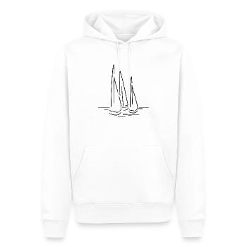 Segelboote Boot Segler Segeln Geschenk - Männer Premium Bio Hoodie - Weiß - Vorne - Nico (187cm)
