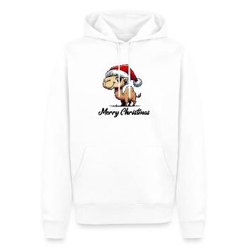 chameau - Sweat à capuche Premium bio Homme - blanc - Devant - Nico (187cm)