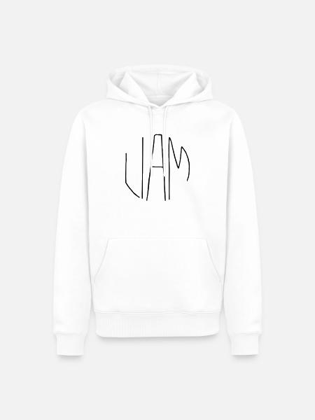 Liam - Männer Premium Bio Hoodie - Weiß