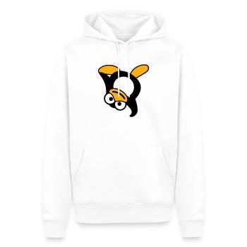 Pinguin Breakdance Tanzen Kopfstand Party DJ Musik - Männer Premium Bio Hoodie - Weiß - Vorne - Nico (187cm)