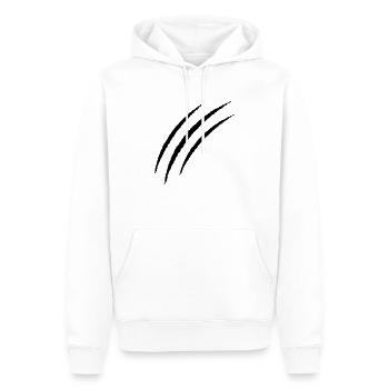 krallen - Männer Premium Bio Hoodie - Weiß - Vorne - Nico (187cm)