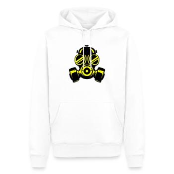gasmaske - Männer Premium Bio Hoodie - Weiß - Vorne - Nico (187cm)