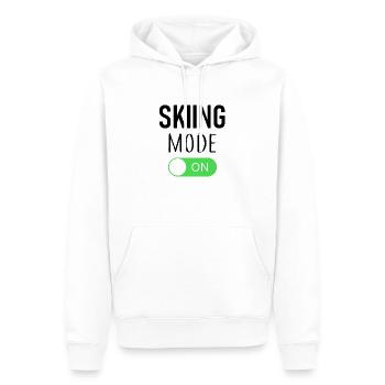 Mode ski activé - Ski - Ski - Itinéraire - Sweat à capuche Premium bio Homme - blanc - Devant - Nico (187cm)
