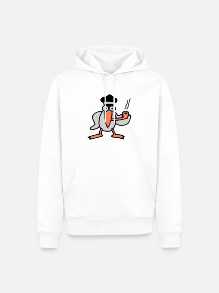 kapitaen_moewe - Men’s Premium Organic Hoodie - white