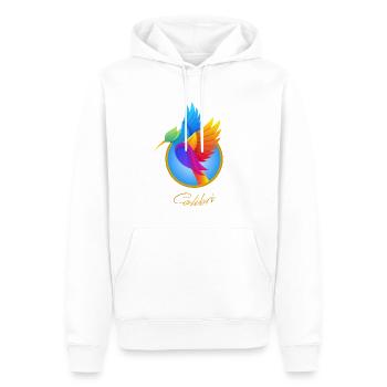 Kolibri Hummingbird Vogel - Männer Premium Bio Hoodie - Weiß - Vorne - Nico (187cm)