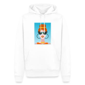 EHEFRAU. TOCHTER. JUGENDLICHER. FRAUENTAG - Männer Premium Bio Hoodie - Weiß - Vorne - Nico (187cm)