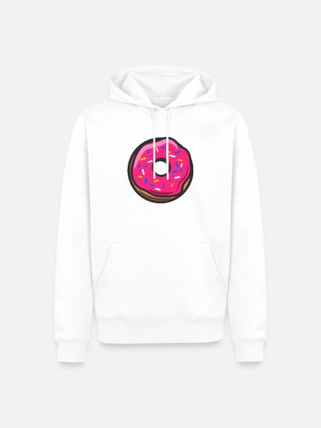 Ciambella Donut - Men’s Premium Organic Hoodie - white