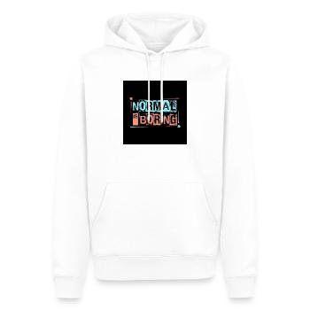 Normal - Männer Premium Bio Hoodie - Weiß - Vorne - Nico (187cm)