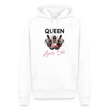 Queen Apres Ski Party, After Ski JGA - Männer Premium Bio Hoodie - Weiß - Vorne - Nico (187cm)