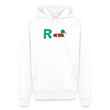 Rente Ente Rentner Pension Fun Ruhestand Arbeit - Männer Premium Bio Hoodie - Weiß - Vorne - Nico (187cm)