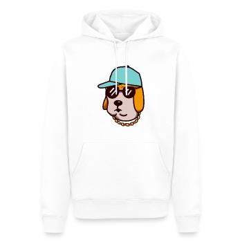 Hip Hop Labrador Dog Gift Retriever - Sweat à capuche Premium bio Homme - blanc - Devant - Nico (187cm)