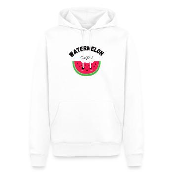 Watermelon sugar! - Männer Premium Bio Hoodie - Weiß - Vorne - Nico (187cm)