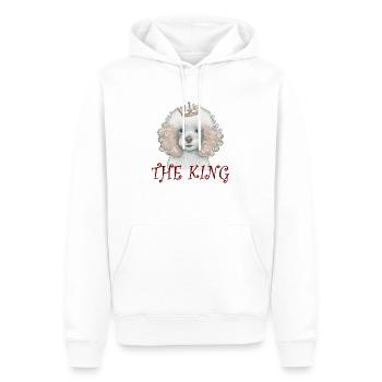 DOG POODLE THE KING BREED CUTE POODLES DOG - Men’s Premium Organic Hoodie - white - Front - Nico (187cm)