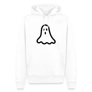 Geist - Männer Premium Bio Hoodie - Weiß - Vorne - Nico (187cm)