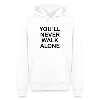 you ll never walk alone - Männer Premium Bio Hoodie - Weiß - Vorne - Nico (187cm)