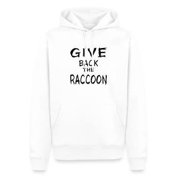 Cherson UKRAINE waschbär "the cherson raccoon" - Männer Premium Bio Hoodie - Weiß - Vorne - Nico (187cm)