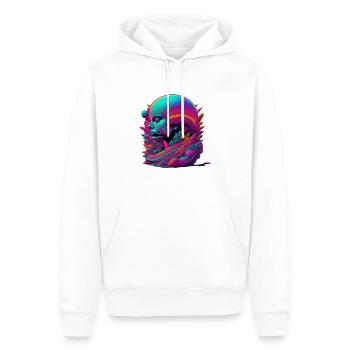 Dribble Head - Men’s Premium Organic Hoodie - white - Front - Nico (187cm)