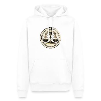 Sternzeichen Waage - Männer Premium Bio Hoodie - Weiß - Vorne - Nico (187cm)
