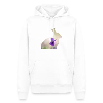 Rabbit Rabbit - Men’s Premium Organic Hoodie - white - Front - Nico (187cm)