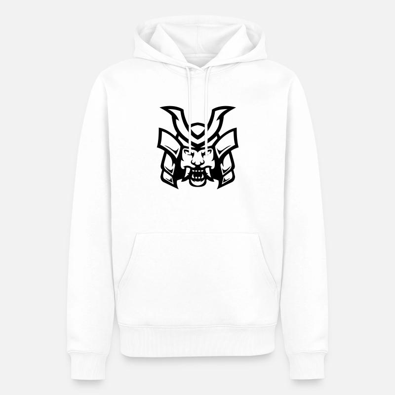 Ronin Samurai - Männer Premium Bio Hoodie - Weiß
