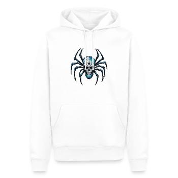 Araignée / Toile / Animal de compagnie / Reptile / Huit pattes - Sweat à capuche Premium bio Homme - blanc - Devant - Nico (187cm)
