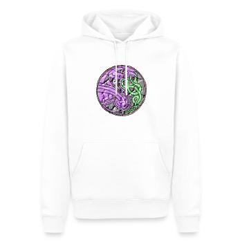 Der frühe Vogel fängt den Wurm - Männer Premium Bio Hoodie - Weiß - Vorne - Nico (187cm)