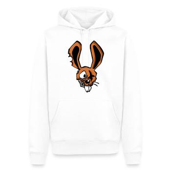 Zombie Kaninchen - Männer Premium Bio Hoodie - Weiß - Vorne - Nico (187cm)