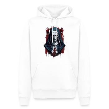 Heilige Albträume Finstere Nonne - Männer Premium Bio Hoodie - Weiß - Vorne - Nico (187cm)