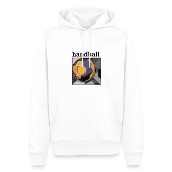 Handball Liebhaber Spieler Streetwear Modern - Männer Premium Bio Hoodie - Weiß - Vorne - Nico (187cm)