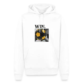Coole Fußball Designs Streetwear Training Modern - Männer Premium Bio Hoodie - Weiß - Vorne - Nico (187cm)