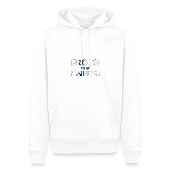 Fier d’être le drapeau finlandais Pride Finland - Sweat à capuche Premium bio Homme - blanc - Devant - Nico (187cm)