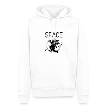 Astronaute de l’espace Weltraum Aliens - Sweat à capuche Premium bio Homme - blanc - Devant - Nico (187cm)