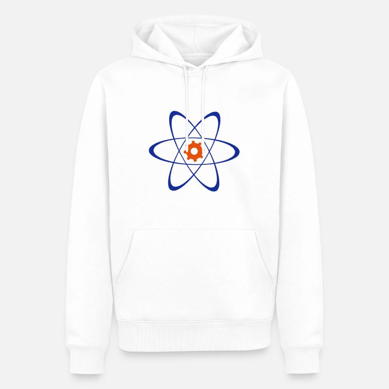 Fachschaft Physik+Technik Uni DuE - Männer Premium Bio Hoodie - Weiß