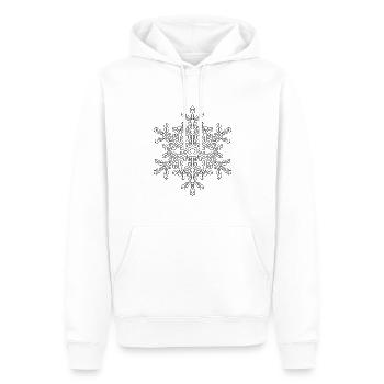 Schneeflocke Mandala - Männer Premium Bio Hoodie - Weiß - Vorne - Nico (187cm)