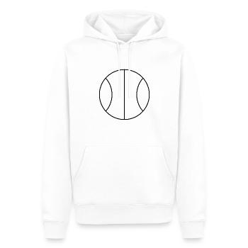 Basketball Outline - Men’s Premium Organic Hoodie - white - Front - Nico (187cm)