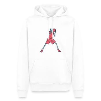 Basketballer Skelett - Männer Premium Bio Hoodie - Weiß - Vorne - Nico (187cm)