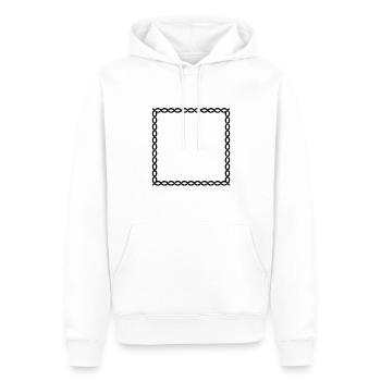 Cadre Vikings - Sweat à capuche Premium bio Homme - blanc - Devant - Nico (187cm)