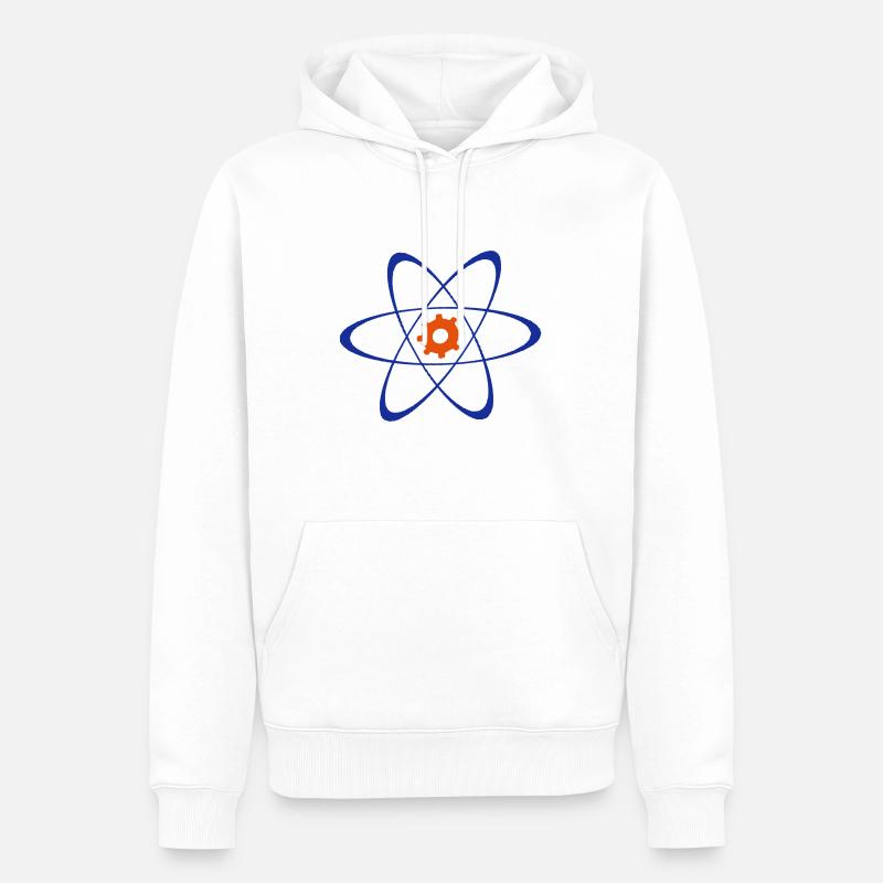 Fachschaft Physik+Technik Uni DuE - Männer Premium Bio Hoodie - Weiß