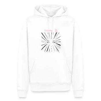 Télévision animée - Sweat à capuche Premium bio Homme - blanc - Devant - Nico (187cm)