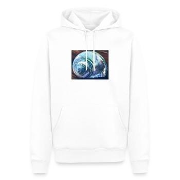 muschel kühl - Männer Premium Bio Hoodie - Weiß - Vorne - Nico (187cm)