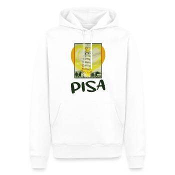Pise Italie Ville Skyline Coeur Amour Maison - Sweat à capuche Premium bio Homme - blanc - Devant - Nico (187cm)