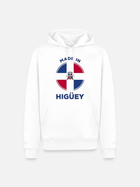 Higuey - Men’s Premium Organic Hoodie - white