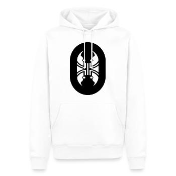 Un look extraordinaire - Sweat à capuche Premium bio Homme - blanc - Devant - Nico (187cm)