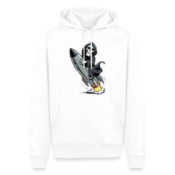 Grim Reaper Missile - Men’s Premium Organic Hoodie - white - Front - Nico (187cm)