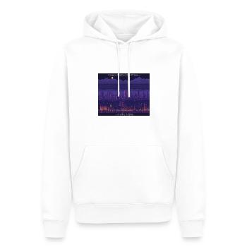 Art - Men’s Premium Organic Hoodie - white - Front - Nico (187cm)