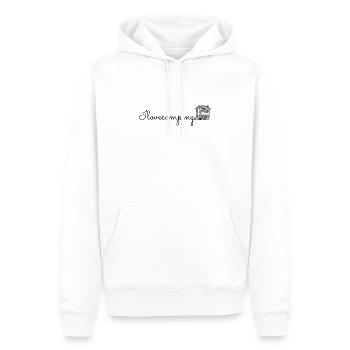 I Love Camping Tinyhaus - Männer Premium Bio Hoodie - Weiß - Vorne - Nico (187cm)