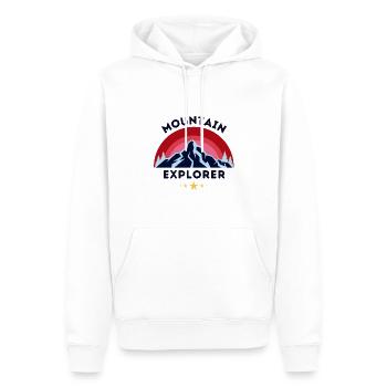 Mountain Explorer 1974 - Männer Premium Bio Hoodie - Weiß - Vorne - Nico (187cm)