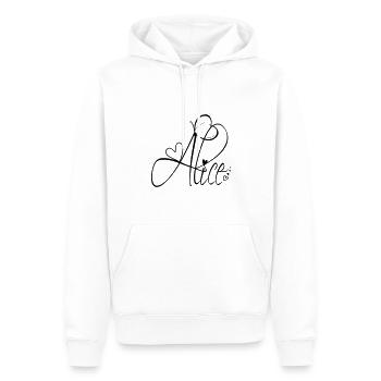Alice Name Vorname Mädchen Kalligrafie Dekor - Männer Premium Bio Hoodie - Weiß - Vorne - Nico (187cm)